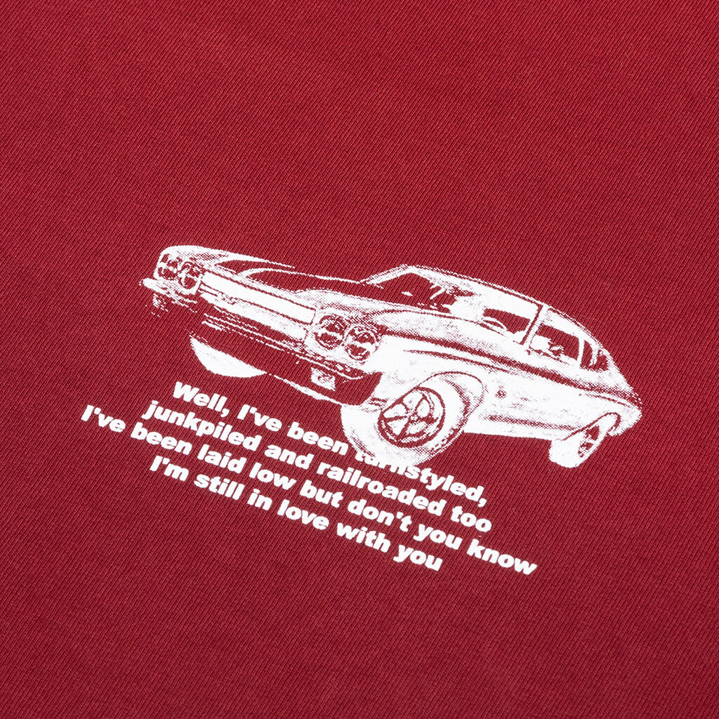 Cross Tee - Burgundy