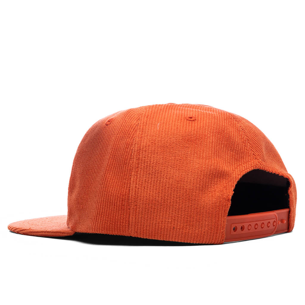 Onyx Corduroy Snapback - Safety Orange