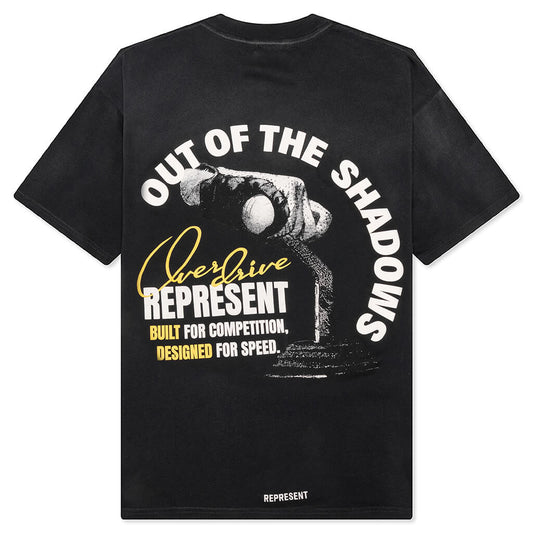 Out Of The Shadows T-Shirt - Stained Black