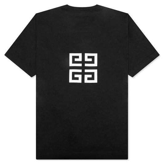 Oversized Fit Reverse Logo T-shirt - Black