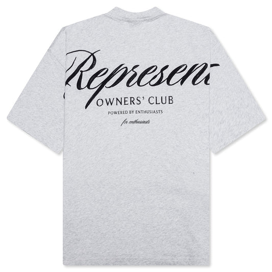 Owners Club Script T-Shirt - Cream Marl