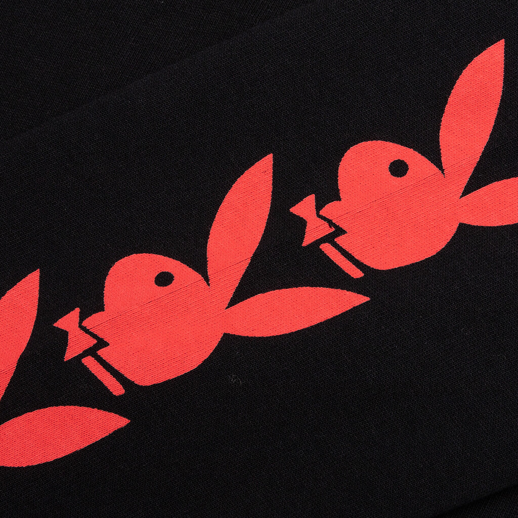 PLEASURES x Playboy PB Raglan L/S - Black