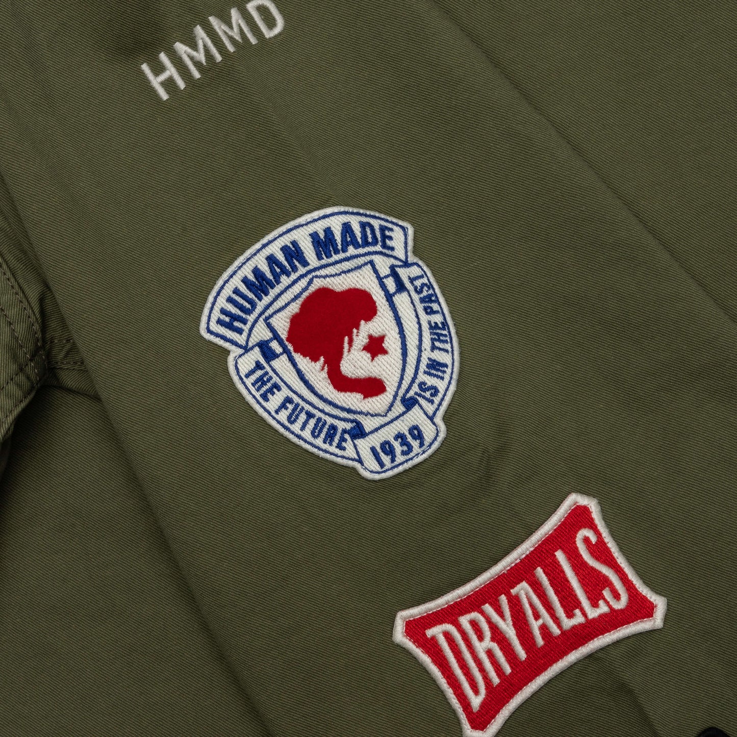 Patched Military Shirt - Olive Drab