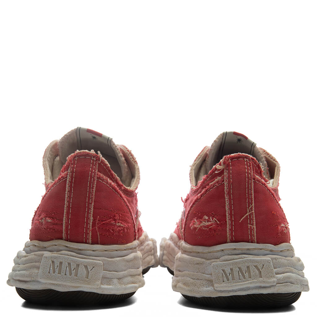 Peterson 23 Low OG Sole Ripped Over Dyed Canvas - Red