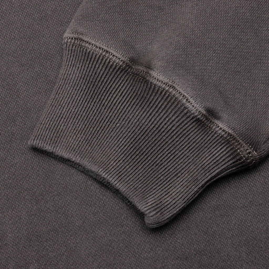 Pigment Dyed Sweat Shirt L/S - Black