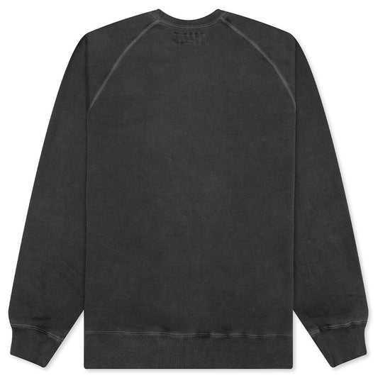 Pigment Dyed Sweat Shirt L/S - Black