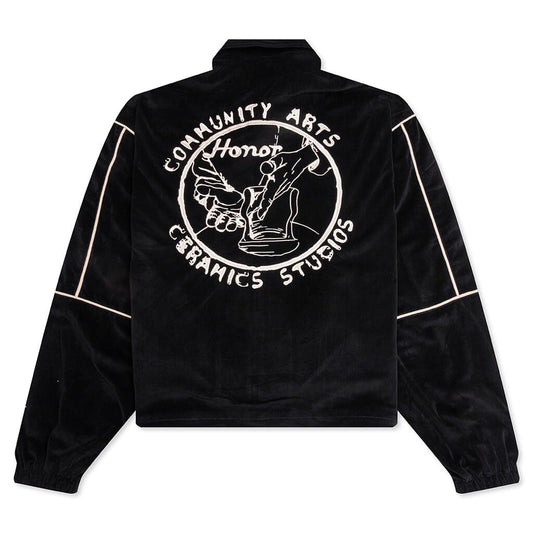 Piping Track Jacket - Black