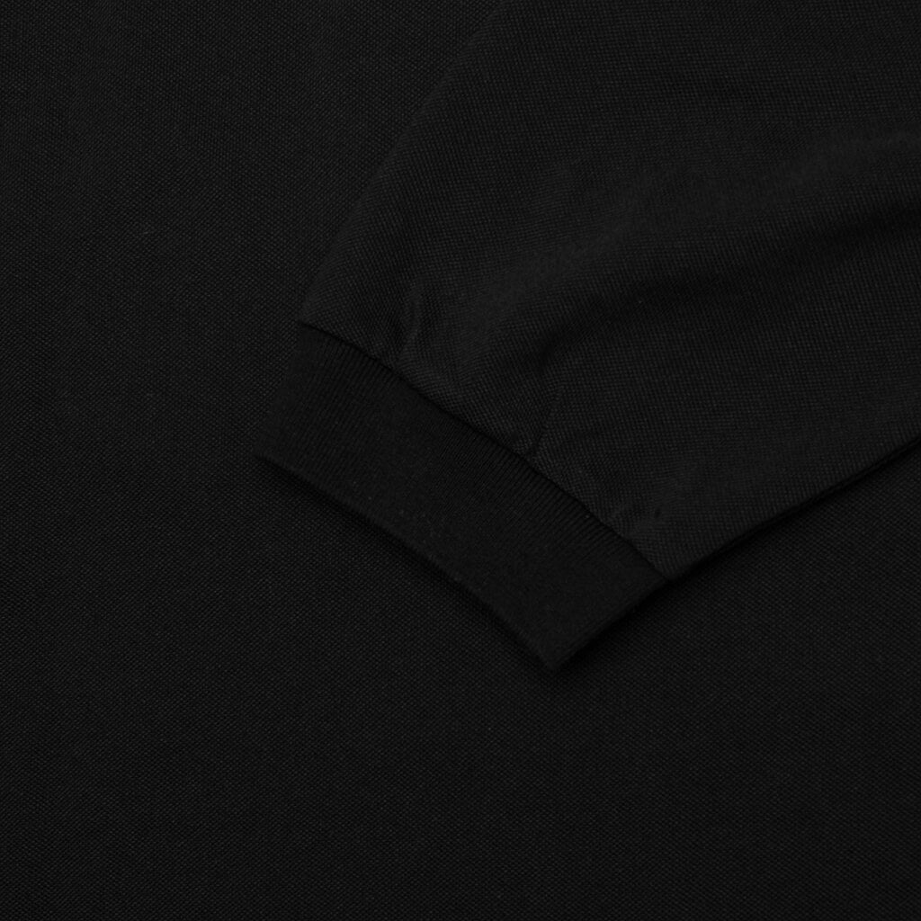 Pique L/S Polo - Black