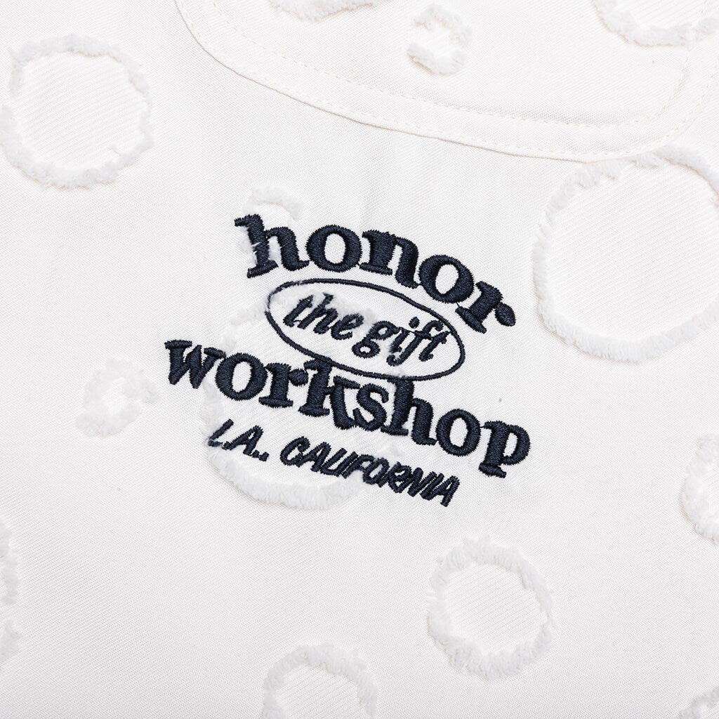 Polka Dot Camp Shirt - White