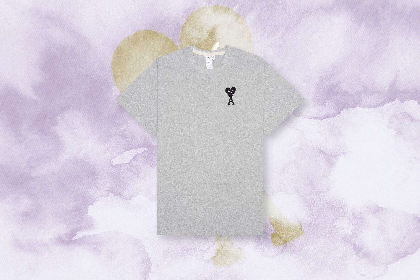 Puma x AMI Graphic Tee - Light Grey Heather