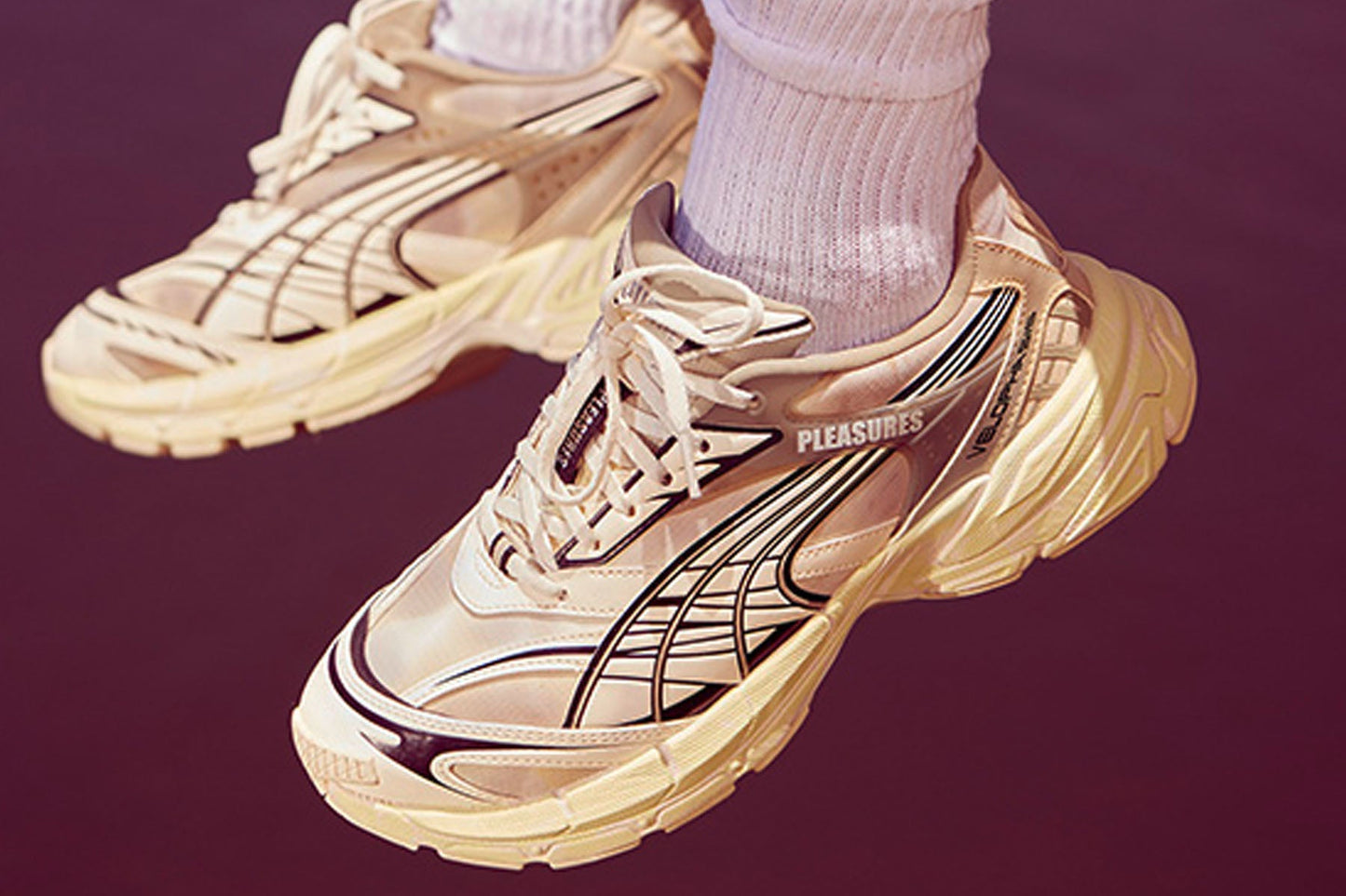 Puma x Pleasures Velophasis Overdyed - Birch Tree/Anise Flower