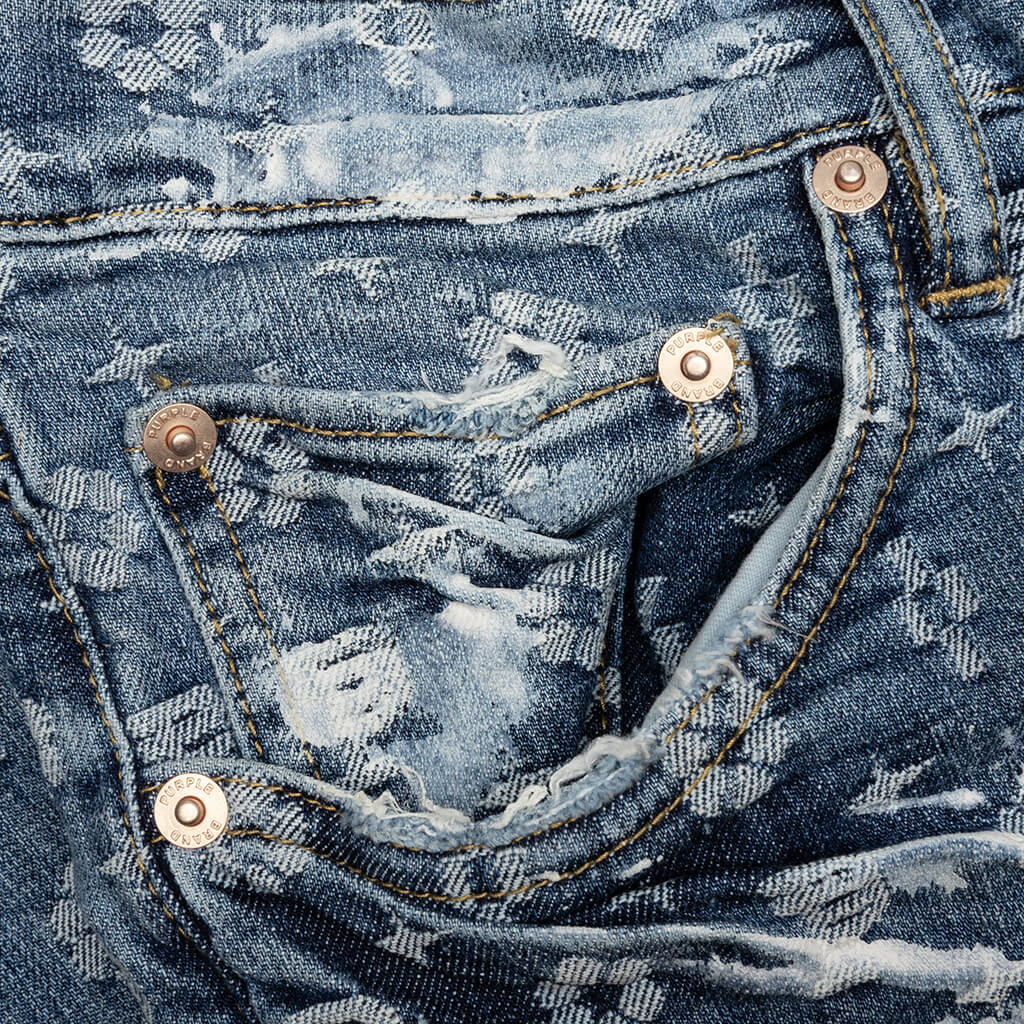 P001 - Super Heavy Waxed Indigo Jacquard Monogram