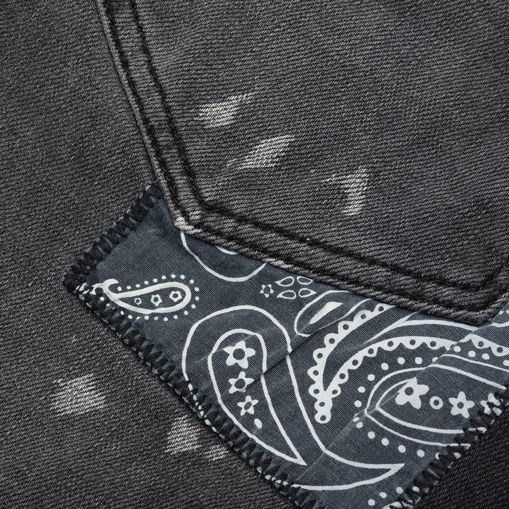 P002 - Bandana Patch Pocket Black