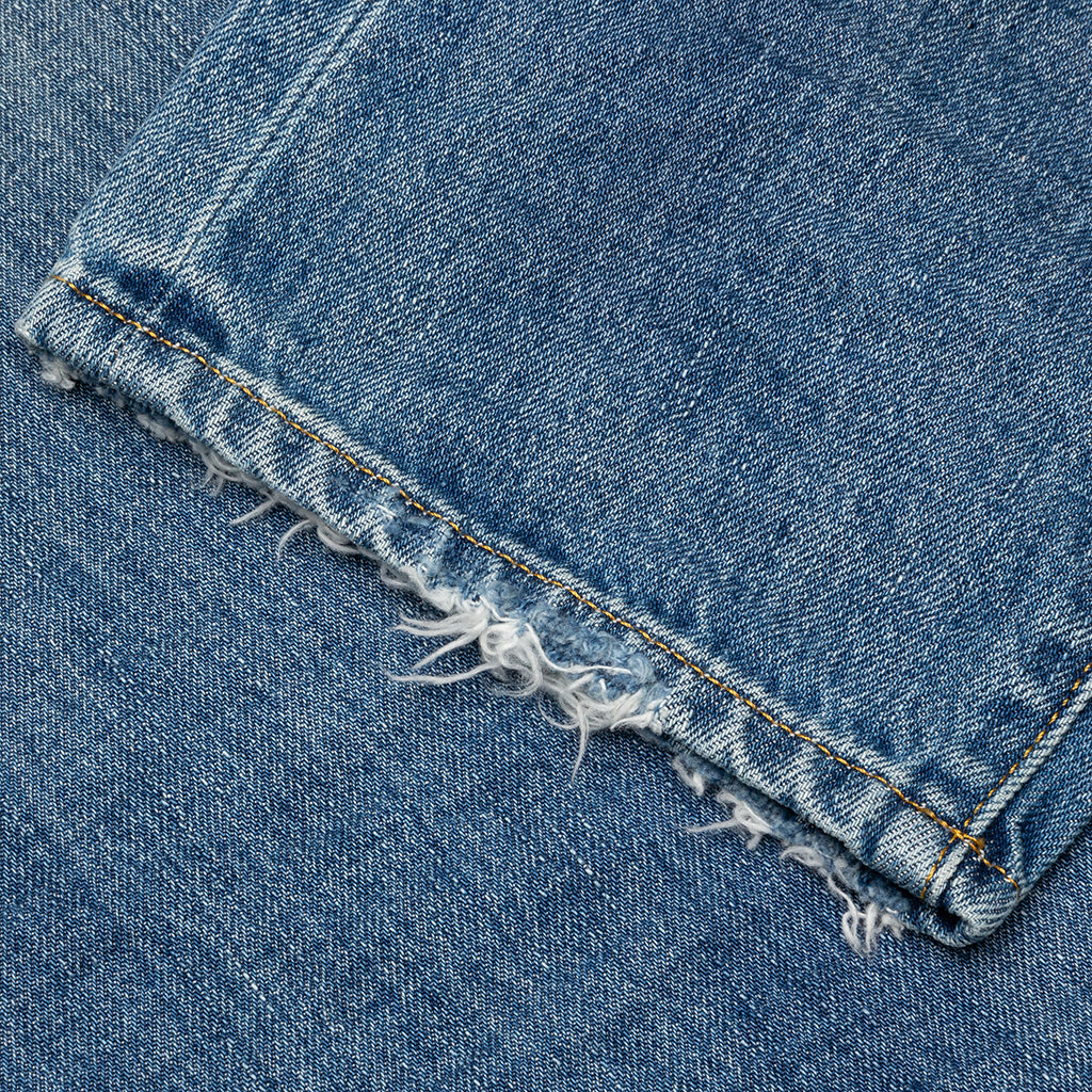 P003 - Indigo Vintage Distress Crop