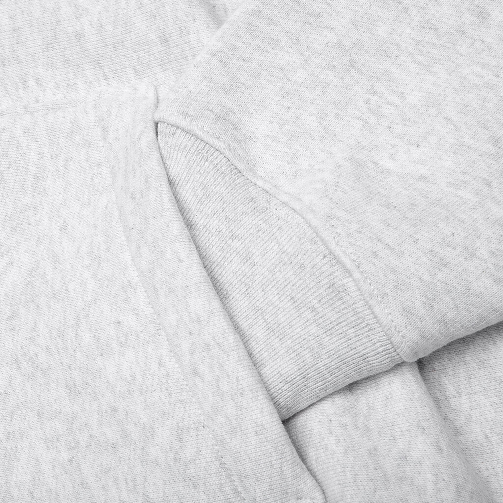 Raglan Zip Hoodie - Ash Heather