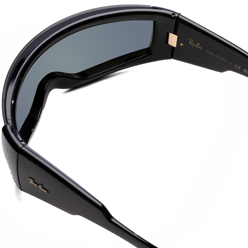 Ray-Ban x A$AP Rocky Ultra Wrap 002 - Black/Green Mirror Silver