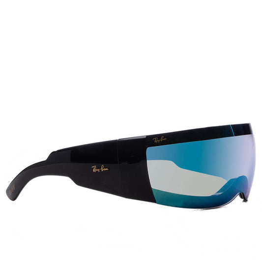 Ray-Ban x A$AP Rocky Ultra Wrap 002 - Black/Light Grey Mirror Blue