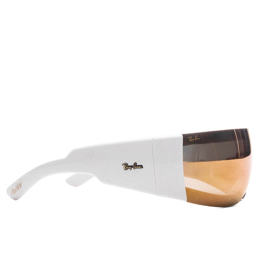 Ray-Ban x A$AP Rocky Ultra Wrap 002 - White/Brown Mirror Gold