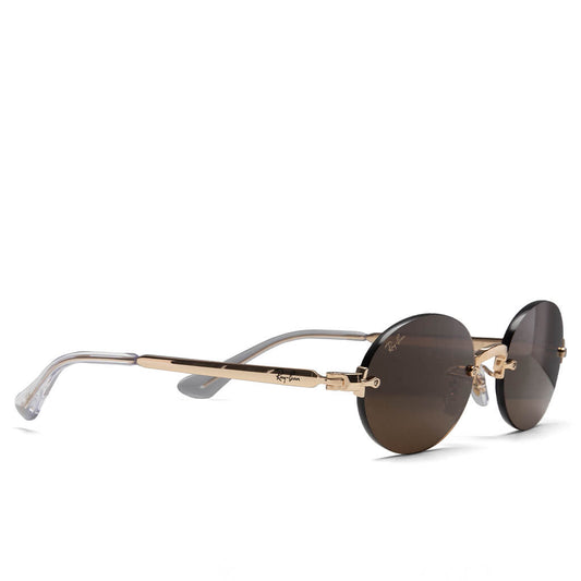 Ray-Ban x A$AP Rocky Rimless Oval - Arista/Dark Brown