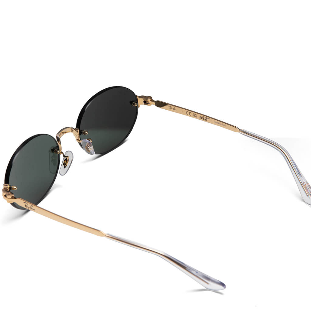 Ray-Ban x A$AP Rocky Rimless Oval - Arista/Dark Green