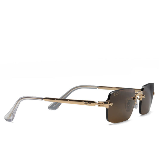 Ray-Ban x A$AP Rocky Rimless Pillow - Arista/Dark Brown Polarized