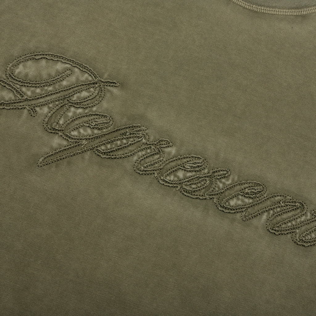 Rep Reverse Applique T-Shirt - Dark Olive