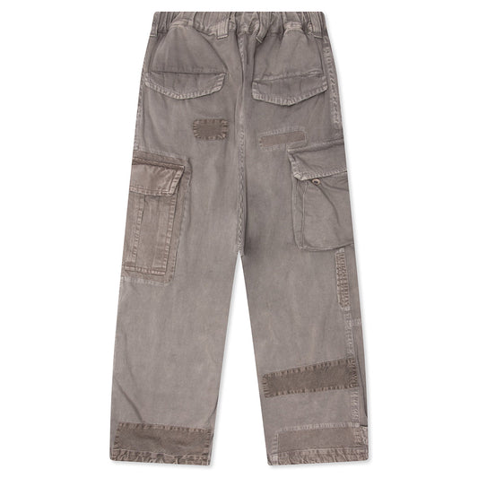 Repair Cargo Trousers - Light Grey
