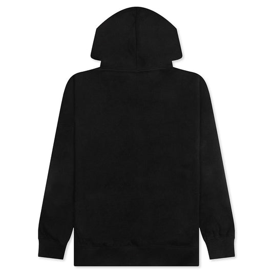 Rhinestone Impact Hoodie - Black