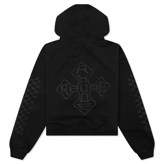 Rhude Cross Logo Hoodie - Vintage Black