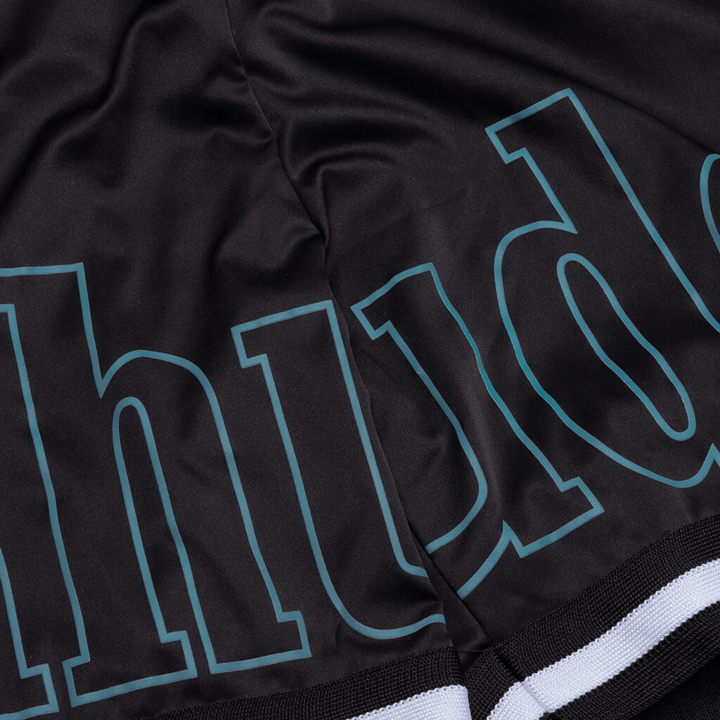 Rhude Logo Basketball Swim Shorts - Black/White