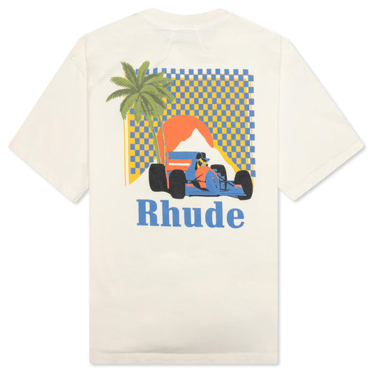 Moonlight Tropics Tee - Vintage White