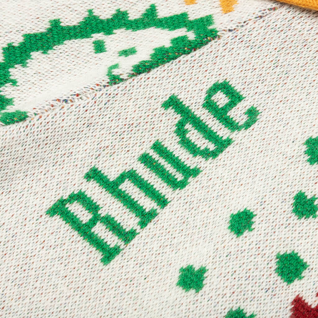 Multi Color Bandana Short - Creme/Multi