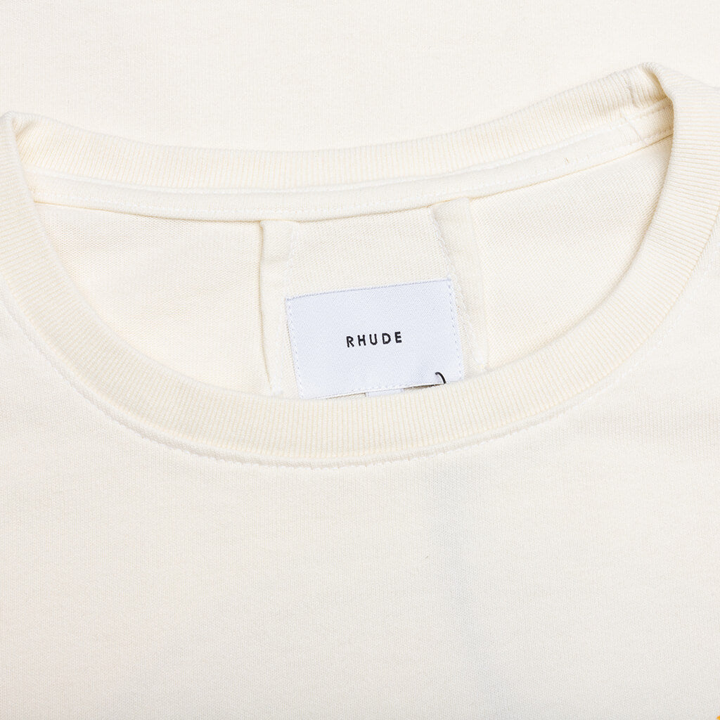 Rhude Tabaco Tee - Vintage White
