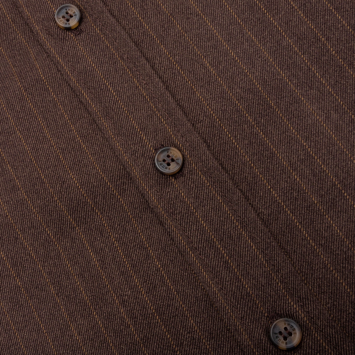Twill Stripe Mechanic Shirt - Brown/Tan