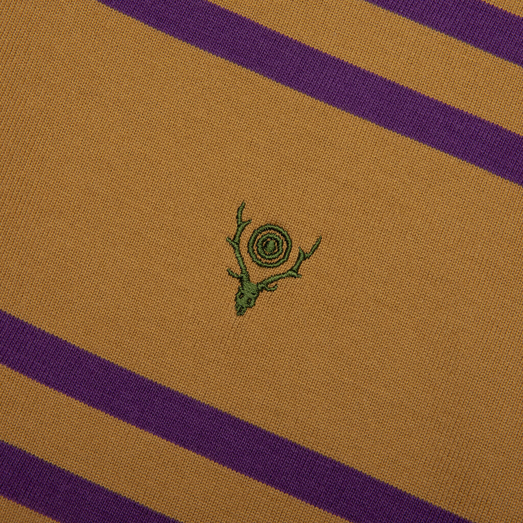 Rugger L/S Polo Shirt - Crazy Pattern Square
