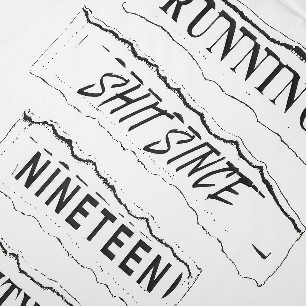 Running Shit L/S Tee - White