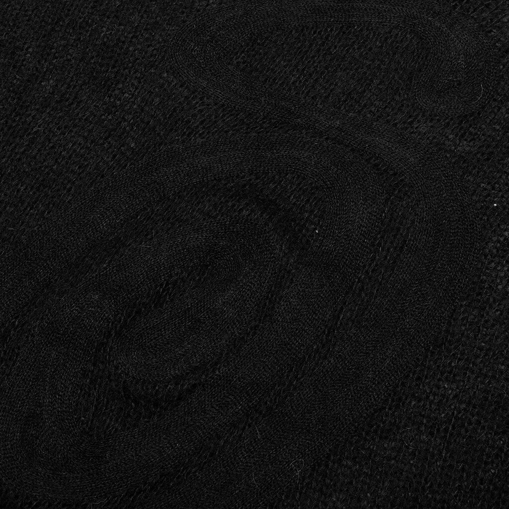 S Loose Knit Sweater - Black