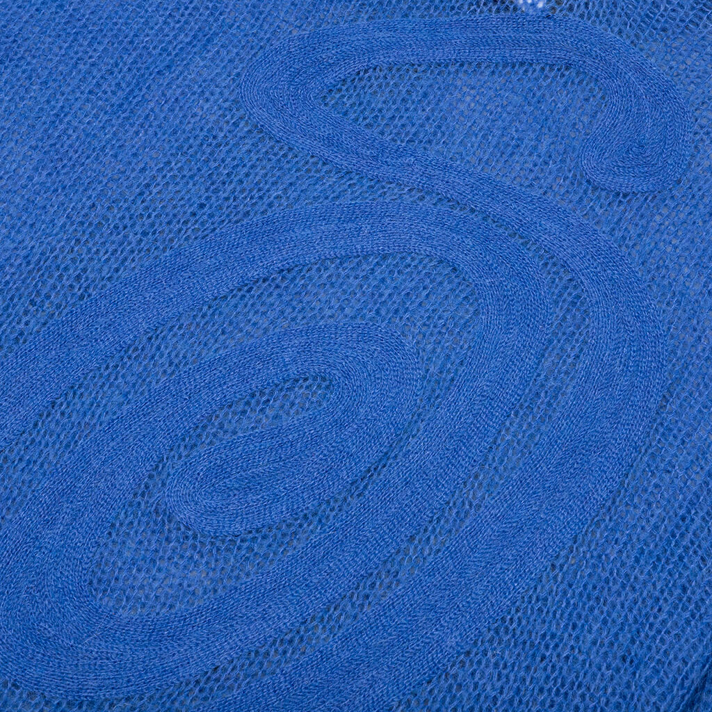 S Loose Knit Sweater - Blue