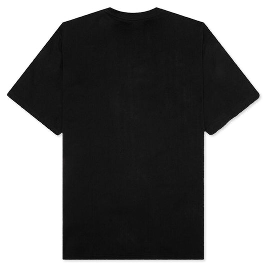 S/S Pocket Heart T-Shirt - Black/Red