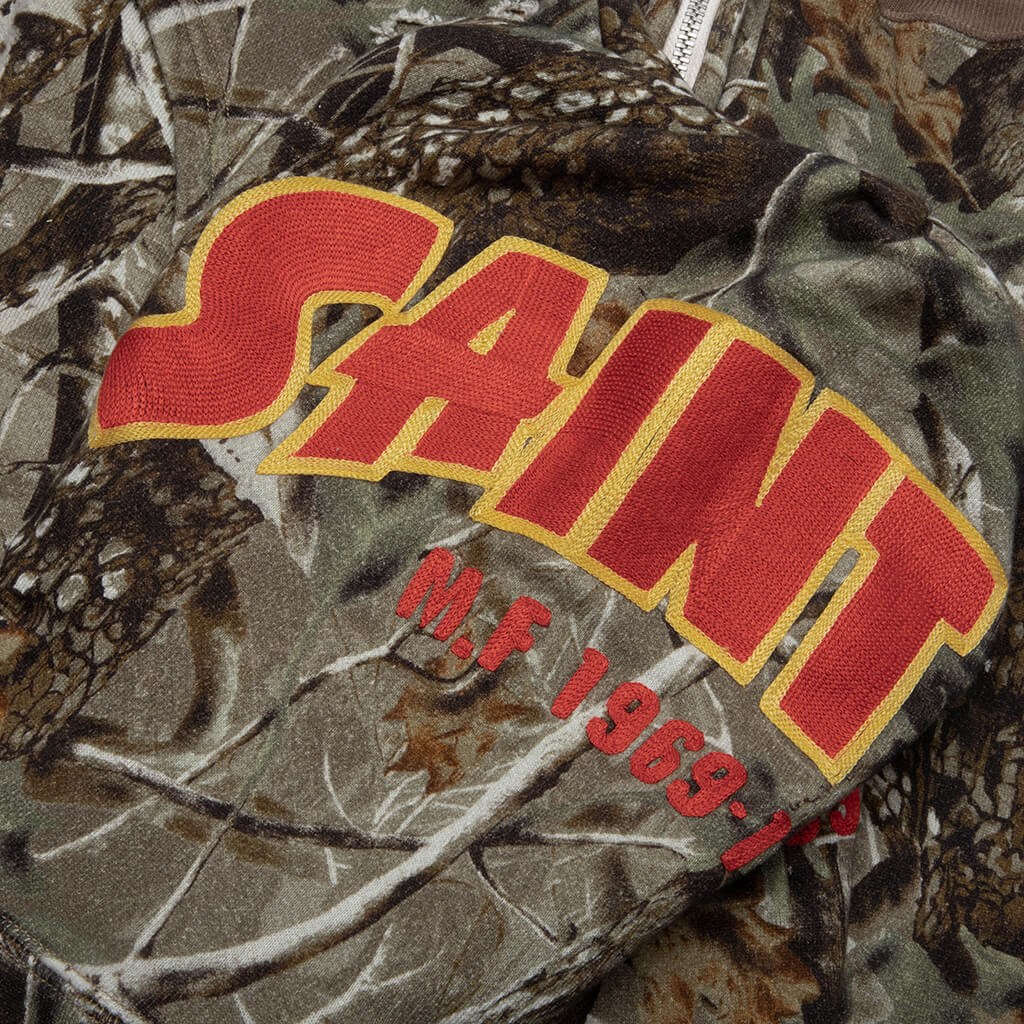 Saint M6 x BAPE Shark Zip Hoodie - Wood Camo