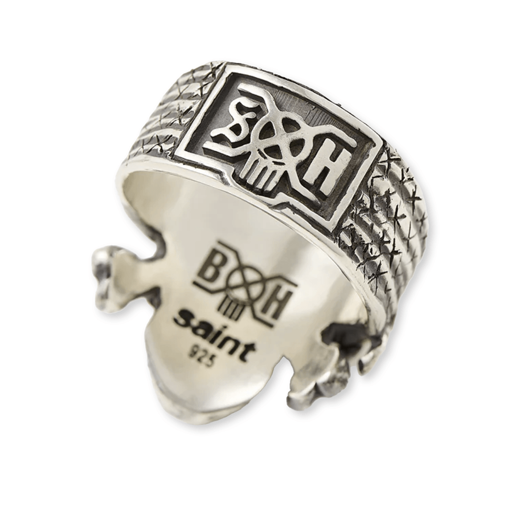 Saint M6 x Bounty Hunter Skull Ring - Silver