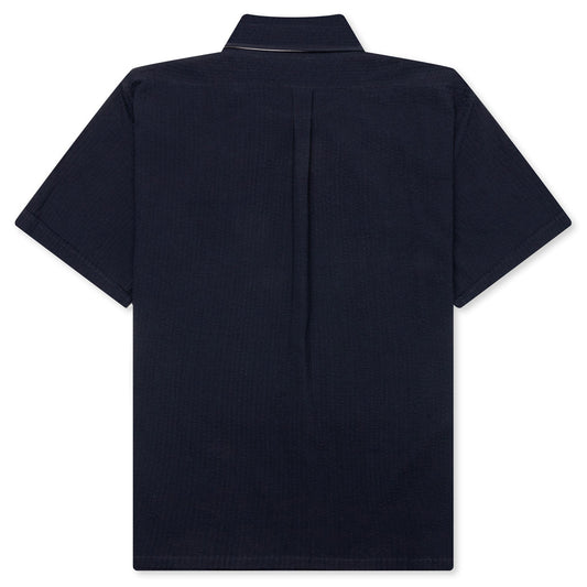 Short Sleeve Shirt with Pocket - Night Blue