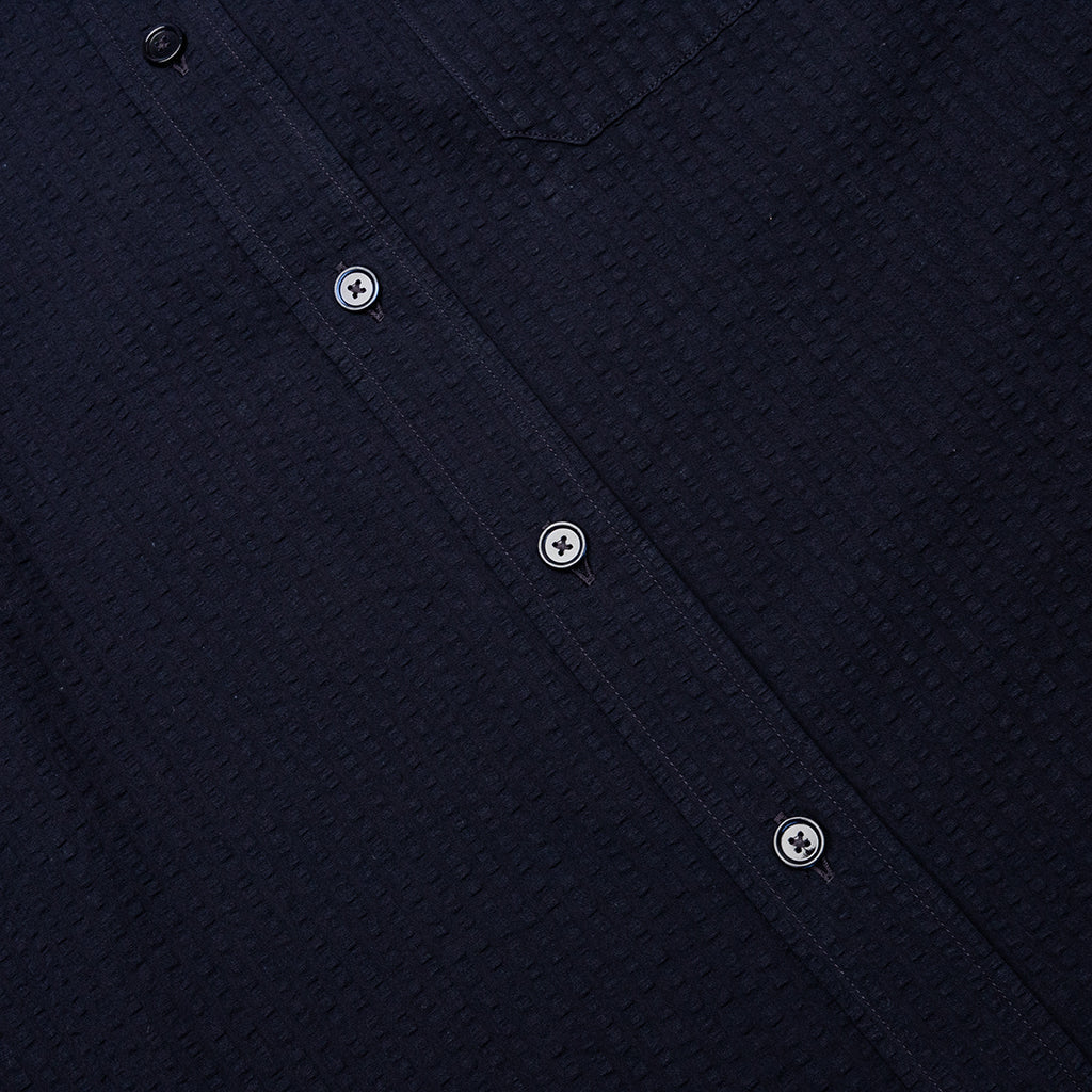 Short Sleeve Shirt with Pocket - Night Blue
