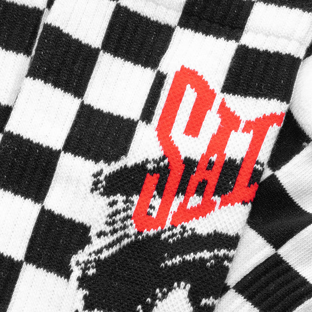 Saint Eye Socks - Black/White