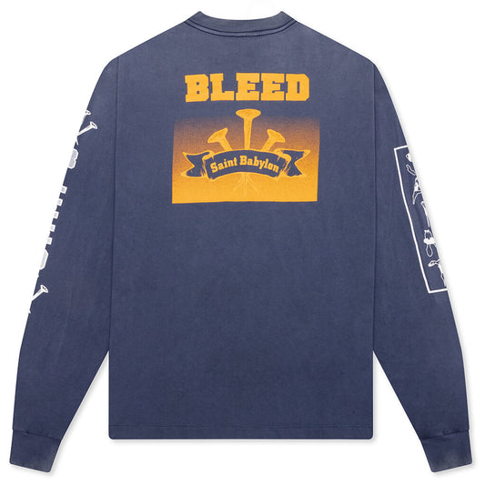 Saint M6 x Babylon Bleed L/S Tee - Navy