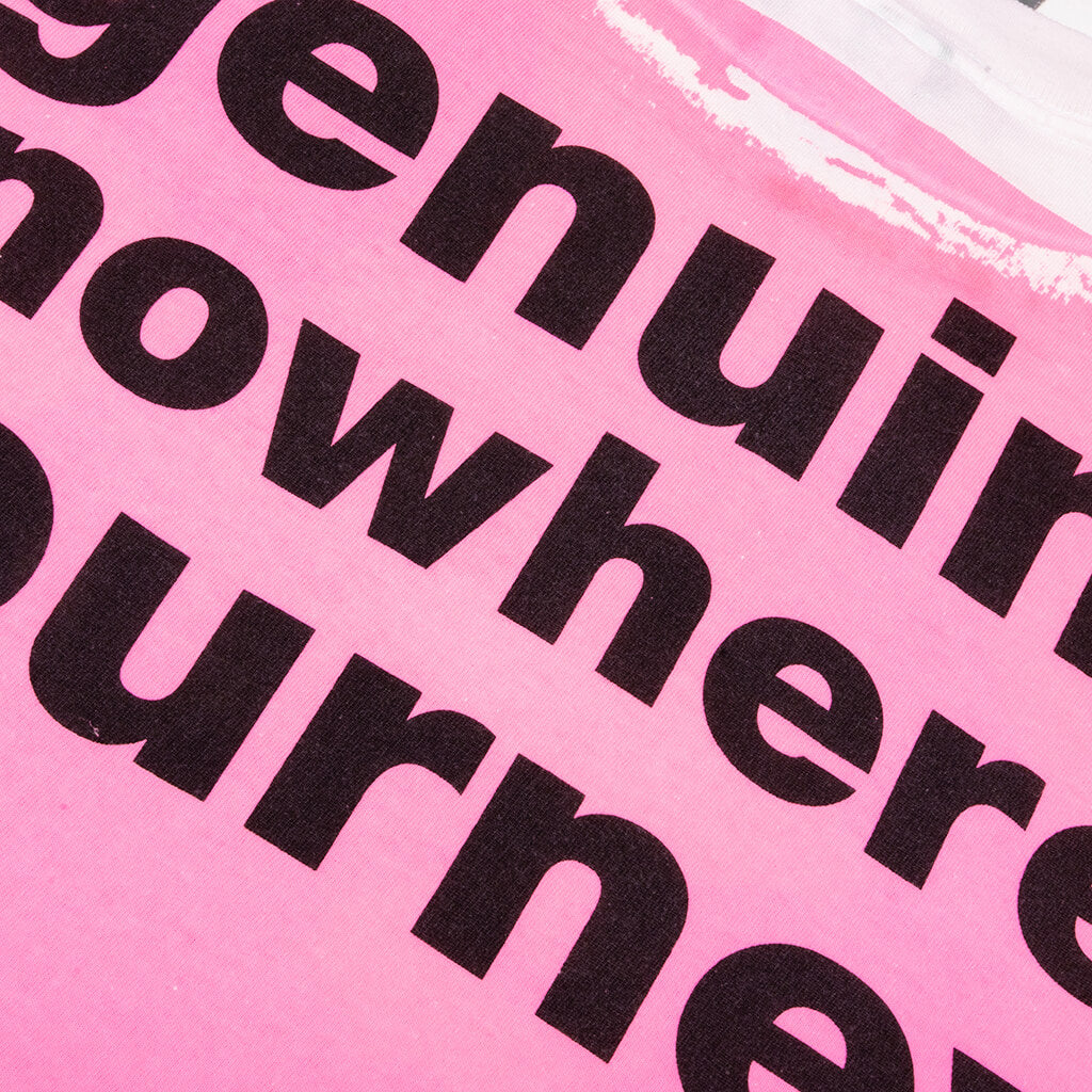 Saint M6 x Bape Handprint Genuine Nowhere Journey S/S Tee - White/Pink