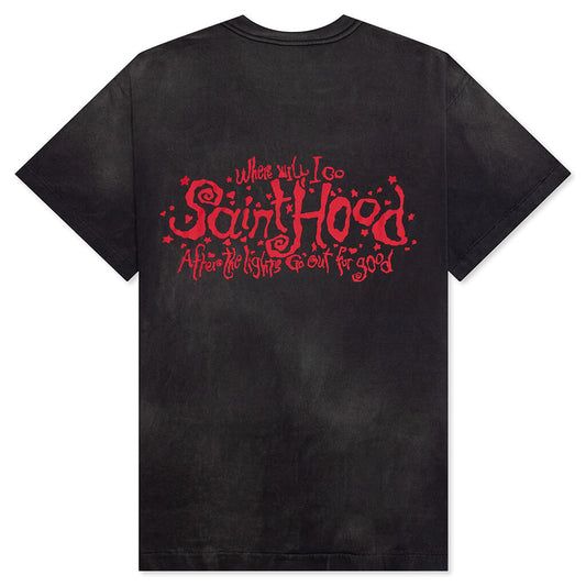 Saint Hood S/S T-Shirt - Black