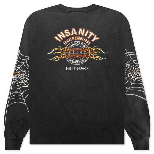 Saint Michael X Teflon Disco Mx6 Saint Disco Insanity L/S Tee - Black