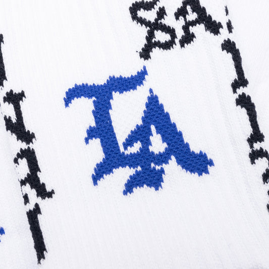 Saint Michael x Born x Raised LA Socks - White