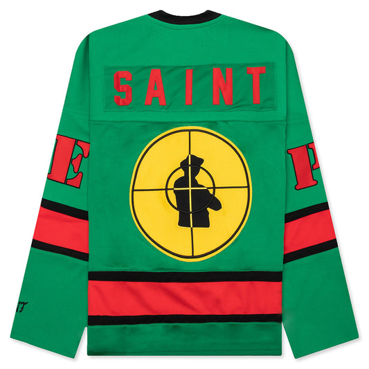 Saint Michael x Public Enemy Saint Enemy Game Shirt - Green